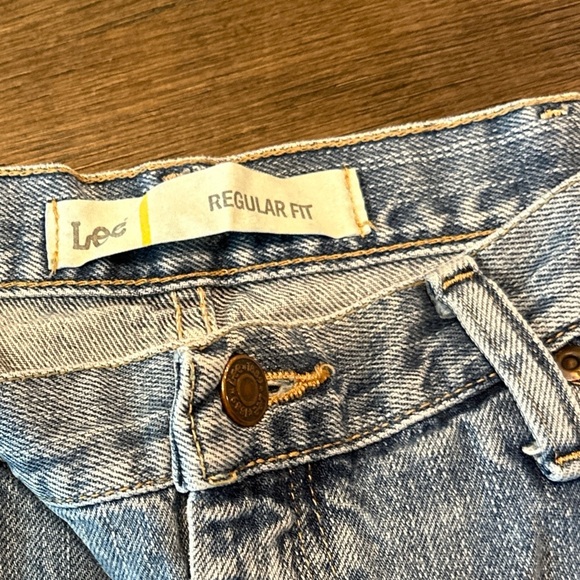 Lee Classic Blue Men's Straight Jeans - Picture 1 of 3